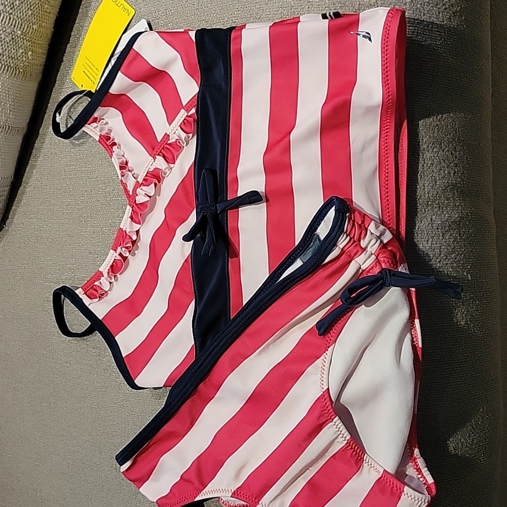 Nautica Girls’ 2 Piece Swimsuit NEW